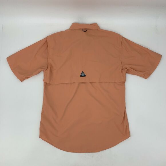 Clearwater Outfitters Fishing Shirt Men's Size M Cantaloupe Short Sleeve Nylon - Picture 3 of 12